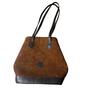 Chatpat Cuero Argentina Ostrich Suede Leather Convertible Tote Backpack